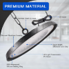 Picture of 6500K Industrial UFO High Bay Light 100W 200W 300W for Commercial Workshop Factory Warehouse Shopping Mall