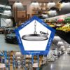 Picture of 6500K Industrial UFO High Bay Light 100W 200W 300W for Commercial Workshop Factory Warehouse Shopping Mall