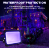 Picture of UV Led Floodlight with Plug 50W 100W Blue Light 395nm Fluorescent UV Curable lamp for Home Office Hotel Halloween Party Art Painting Spotlight