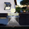 Picture of PIR Motion Sensor Modern 144LED Solar Wall LED Light 3-Sided Illuminated Waterproof ABS IP65 Outdoor Wall Light for Courtyard