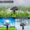 Picture of LED Solar Garden Light Waterproof 2 in 1 Easy Installation 45Leds Outdoor Solar Ground Lamp for Yard Pathway Wall Lawn