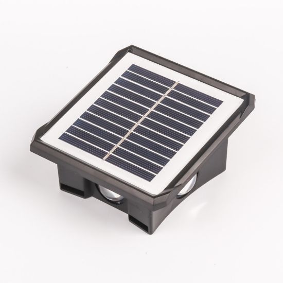 Picture of Four Sided Solar Fence Light Outdoor Waterproof Up& Down Left & Right Luminous Lighting Home Decorative Solar Wall Washing Lam