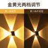 Picture of Four Sided Solar Fence Light Outdoor Waterproof Up& Down Left & Right Luminous Lighting Home Decorative Solar Wall Washing Lam