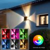 Picture of Four Sided Solar Wall Light Outdoor Waterproof Up& Down Left & Right Luminous Lighting Home Decorative Solar Lamp