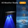 Picture of Solar Lights Outdoor RGB for Garden Decoration LED Solar Fence Light Waterproof Lighting High Brightness Solar Powered Lamp