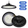 Picture of LED High Bay Light with Driver 100W 150W 200W Waterproof Industrial UFO Lamp for Workshop Garages Stadium Warehouse Parking Lot