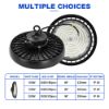 Picture of 100W 150W 200W Dimmable LED High Bay Light with Driver Waterproof 175-265V Warehouse Workshop Parking Superstore UFO Ceiling Lamp
