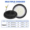 Picture of DOB 110V-265V High Bay Light 100W 200W 300W Cool White 6500K Industrial Commercial UFO Lamp for Warehouse Workshop Garage Use