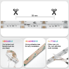 Picture of RGBW RGBWC COB LED Strip Light 12mm 24V 840leds/m High Brightness Flexible Cuttable RGBWW RGBCCT Led Tape