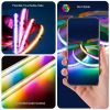 Picture of RGBIC COB Led Strip 2.7mm 5mm 10mm 12mm Addressable WS2811 Pixel Chasing Light Programmable Led Tape RGB+IC