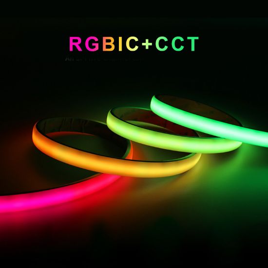 Picture of RGBCCT+IC Dream Color Neon LED Strip 18mm 24V 1428leds/m Pixel WS2811 Addressable RGBIC+CCT Led Tape IP20 IP65