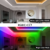 Picture of RGBCCT+IC Dream Color Neon LED Strip 18mm 24V 1428leds/m Pixel WS2811 Addressable RGBIC+CCT Led Tape IP20 IP65