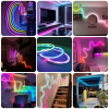 Picture of 1M 3M 5M RGBIC Neon LED Strip Light Outdoor Waterproof with USB APP BT Remote Control