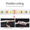 Picture of SMD 2835 Led Strip Light DC24V 10mm 192leds/m IP20 Led Tape Project Use Lighting White String 1800K 2200K 2700K 3000K 4000K 6500K