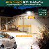 Picture of 6500K 50W 100W 150W 200W Outdoor LED Flood Light IP65 Waterproof Motion Sensor Security Light for Courtyard Garden Bright Wall Mount 220-240V