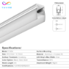 Picture of LED Profile Laminate&Stair linear light seriesT195A