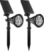 Picture of RGB Solar Garden Light IP65 Waterproof 7LEDs Outdoor Landscape Solar Powered Lamp for Wall Pathway Lawn Courtyard