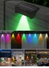 Picture of RGB Outdoor Solar Wall Light IP65 Waterproof Square Landscape Solar Step Light for Garden Fence Stairs