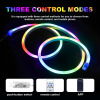 Picture of 1M 3M 5M RGBIC Neon LED Strip Light with USB APP BT Remote Control Outdoor IP65 Waterproof Led Tape Water Running