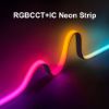 Picture of RGBCCT+IC Dream Color LED Neon Strip 18mm 24V 1428leds/m Pixel WS2811 Addressable RGBIC+CCT Led Tape IP20 IP65
