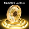 Picture of 8mm Cob Led Strip 12V 24V 320leds/m Flexible Dimmable Cuttable White Warm Led Tape 10W/m IP20