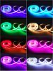Picture of RGB COB LED Strip Lights 24V 10mm 840leds/m Red Green Blue Multicolor Changeable LED Tape 12V 5mm 450leds/m