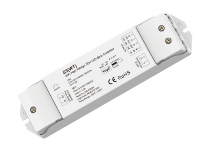 Picture of WiFi&RF High Voltage LED Strip Controller S3(WT) Tuya Supported 3 Channel Controller for 110V 220V Single Color/ CCT/ RGB Strip