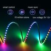 Picture of 2.7mm SMD RGBIC LED Strip DC 5V 12V Ultra Thin Dream Color WS2811 WS2812B IP20 LED Light Strips RGB Addressable