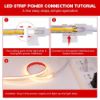 Picture of 110V 220V Cob LED Strip with Plug Connector 3000K 4000K 6500K Waterproof Tape Warm/Natural/White Indoor Outdoor Led Light Strip